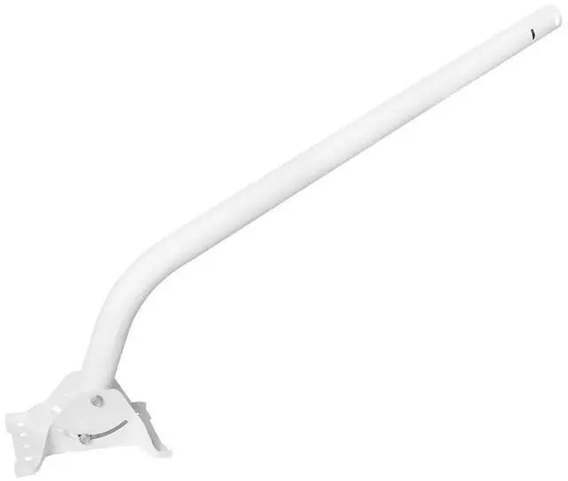 Main image of 38" One-Piece J Pipe Mount Mast Antenna Mounting Pole with Powder Coated Paint Finish to Prevent Rust (1.66" Outer Diameter / White)