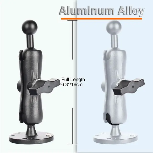 Alt view image 6 of 7 - for Furrion 5 & 7 Camera Monitor Mount, Aluminum Alloy Adjustable Ball Joint Bracket with Fixed Screw Base for RV Backup Systems