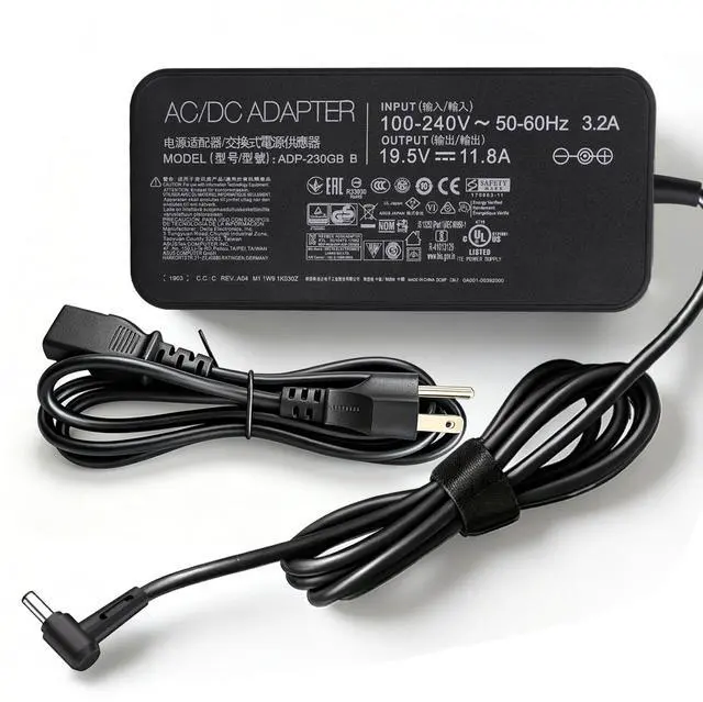 Main image of 230W 19.5V 11.8A ADP-230GB B Laptop Charger AC Adapter Compatible Asus ROG Zephyrus S GX531GM GX502GW GX701GX GX501 GU501GM GU501G GU501 GU502GV ROG Strix GL703 Gaming Laptop Power Supply 6.0 x 3.7mm