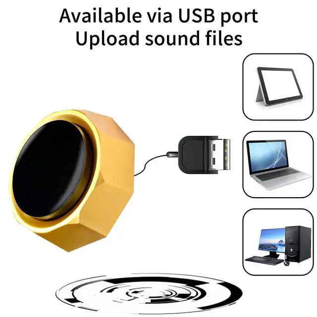 Alt view image 3 of 7 - USB Sound Button - Make Your Own Button by Uploading Audio Files - Support 100+ Recordings - Top Recordable Quality Playback (USB Cable Included)