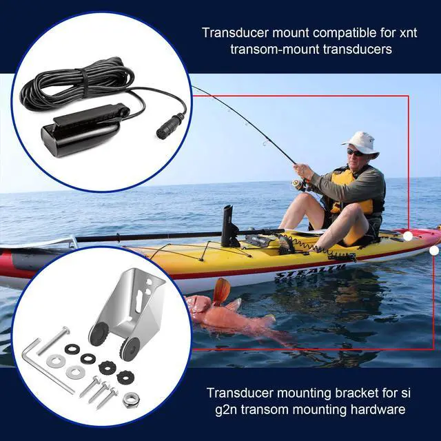 Alt view image 2 of 7 - 740162-1 MHX MXNT Metal Bracket, Transducer Mounting Bracket for Si G2N Transom Mounting Hardware, Transducer Mount Compatible for XNT Transom-Mount Transducers