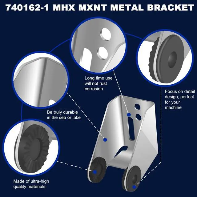 Alt view image 5 of 7 - 740162-1 MHX MXNT Metal Bracket, Transducer Mounting Bracket for Si G2N Transom Mounting Hardware, Transducer Mount Compatible for XNT Transom-Mount Transducers