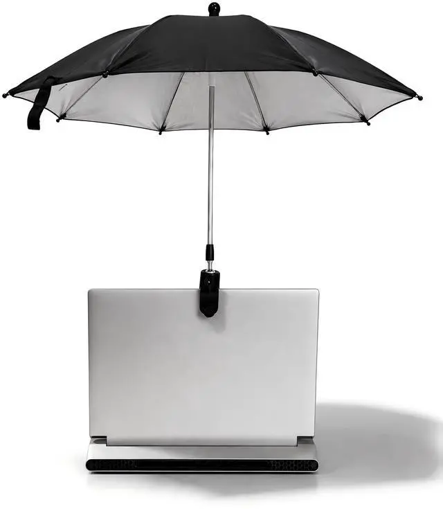 Main image of Laptop Sun Shade 360-degree Rotation Laptop Sun Umbrella Foldable Monitor Sun Shade for Working Outside