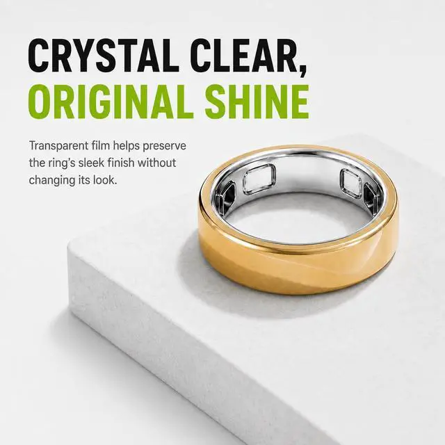 Alt view image 4 of 7 - 20 Pack for Oura Ring 5 Skin Cover | Scratch-Resistant Ultra Thin & Clear Invisible Protective Film for Oura Ring Gen 5 Cover - Size 12