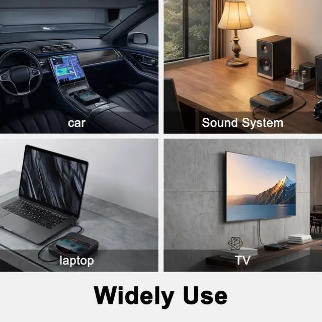 Alt view image 7 of 7 - CD Player for Car, External Portable Car CD Players with USB/AUX Port, Universal USB CD Player for Vehicle, Laptop, TV, Computer, for Android 4.4 and Above Navigation