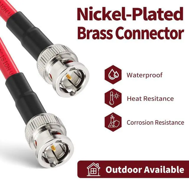 Alt view image 2 of 7 - 6G/12G SDI Cable 50ft Belden 1694A BNC Cable 75 Ohm for 4K Camera | Support 1080p 3G-SDI/6G-SDI/4K/8K Video Camera Recoder,Precision BNC Digital Camera Wire