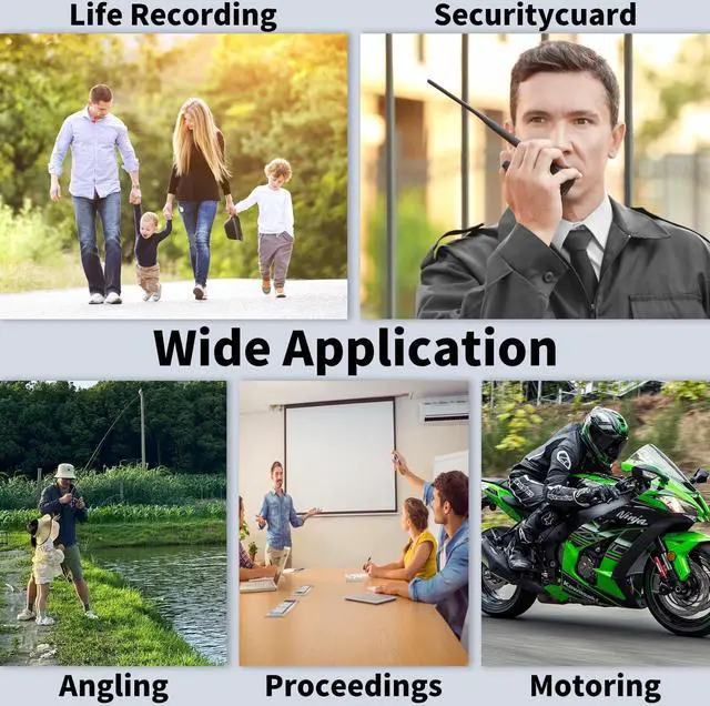 Alt view image 3 of 6 - Action Camera 128GB, 4K 30FPS Body Camera, Hands Free Sports Camera with Magnetic Back Clip, Action Camcorder with Audio and Video Recording for Traveling Cycling Vlogging