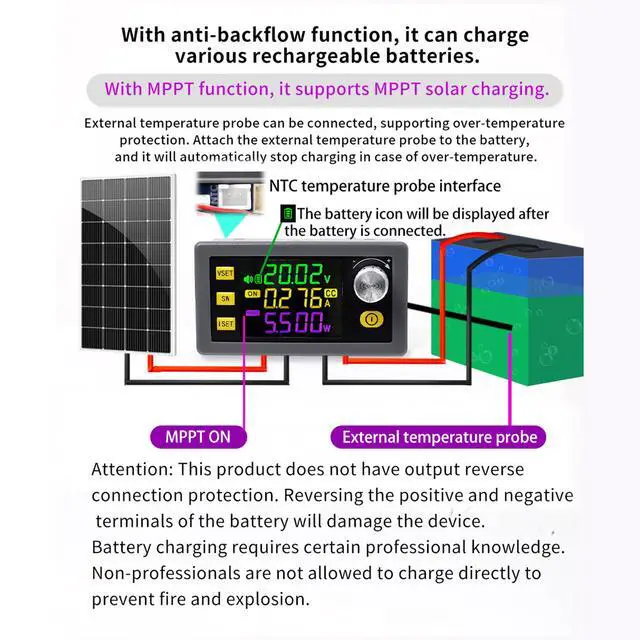 Alt view image 4 of 6 - SK150 DC Buck Boost Power Converter 6-36V to 0-36V, 150W Voltage DC Adjustable Power Supply Module with Display