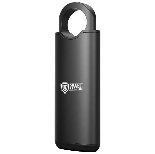 Alt view image 3 of 7 - Personal Safety Alarm by 135dB Siren, Flashing Light, Pull & Vibration Activation, USB-C Rechargeable Keychain (Black)