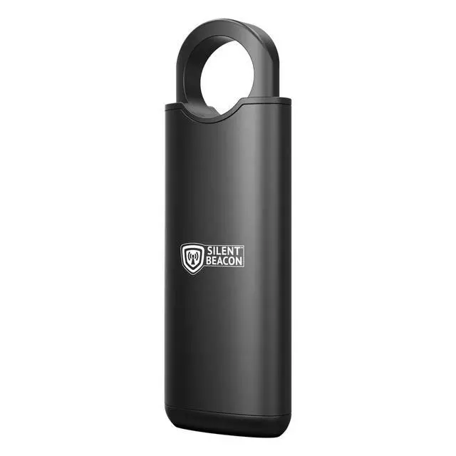 Alt view image 4 of 7 - Personal Safety Alarm by 135dB Siren, Flashing Light, Pull & Vibration Activation, USB-C Rechargeable Keychain (Black)