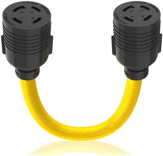 Main image of Power Bank Adapter NEMA L14-30R to L14-30R Twist Lock 125V/250V 30 AMP Female to Female Cord Generator Adapter Convert Generator Hookup Transfer Gen Power to House 18 Inches 1.5 Feet