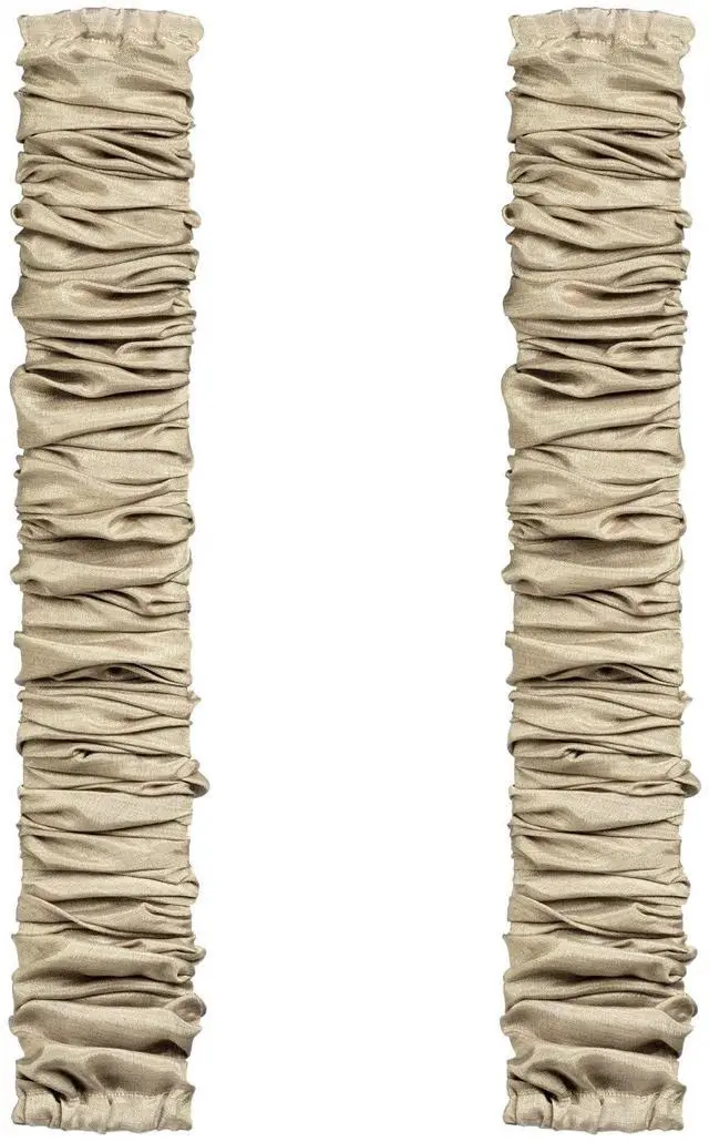 Main image of 2 Pcs Fabric Cord Cover & Chandelier Chain Cover Each 6 Feet Long Easy to Install Ideal for Chandeliers Lighting Wire Cable Management and Hiding (Grey)