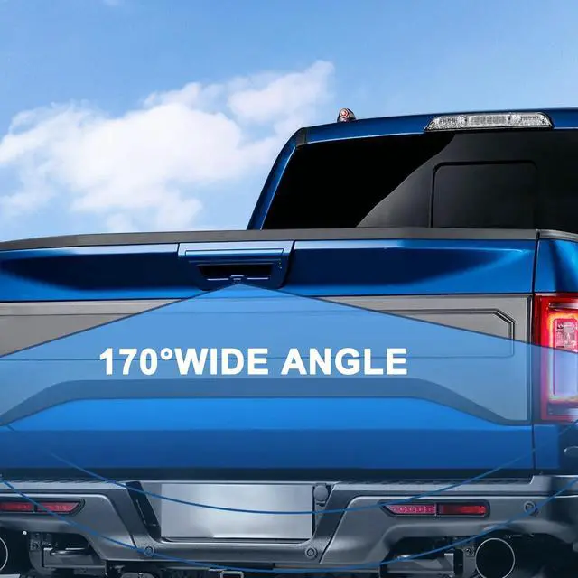Alt view image 4 of 7 - Parking Assist Rear View Backup Camera Compatible with 2015-2017 Ford F-150 | Replacement for 2018-2019 Ford Lobo Replace# FL3Z-19G490-D, FL3Z-19G490-B, FO1960101