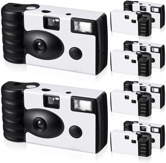 Main image of 6 Pack of Disposable Camera for Wedding Bulk Bachelorette Single Use Flash 35mm Camera for Birthday Concert Travel Anniversary Party Supply Favor Vacation Gift(White, Simple)