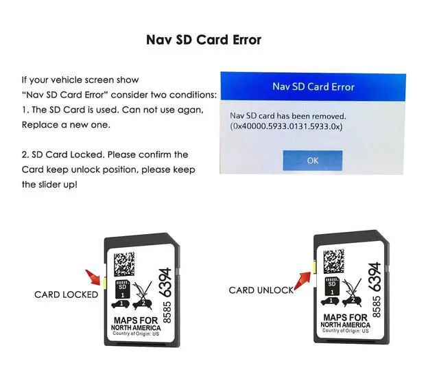 Alt view image 7 of 7 - Navigation SD Card 85856394 Compatible GMC Chevry Cadilla Buick Silverado | 2025 Release,GPS Navi System,USA Canada Mexico Maps,Plug and Play for Use,2024 Maps Updated,Part 85856394