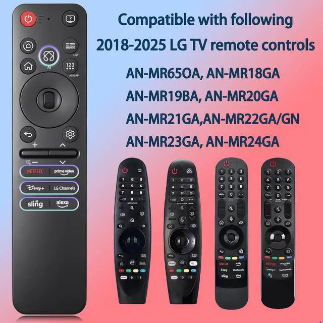 Alt view image 2 of 7 - MR25GA AKB76046602 Magic AI Remote Compatible with LG All 2019 to 2025 TVs