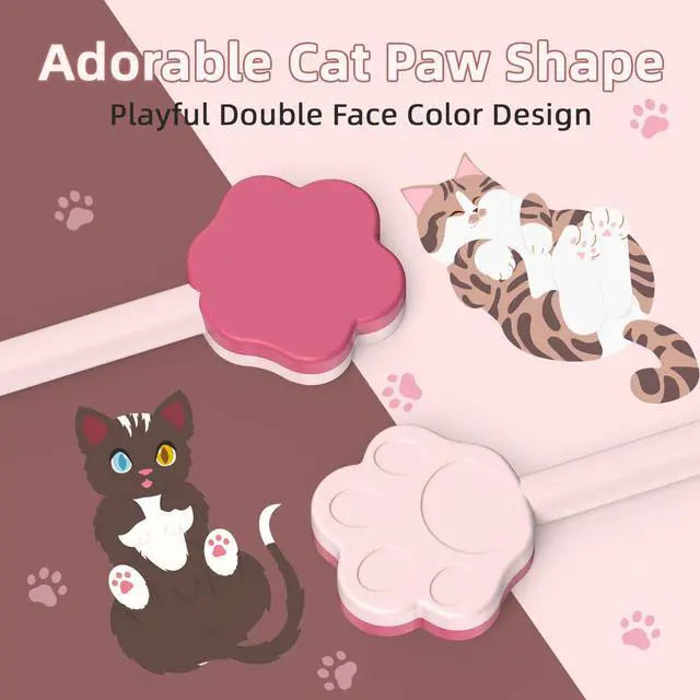 Alt view image 7 of 7 - Cute Dog Paw Magnetic Cable Ties (24 Pack, 7.28 In) silicone cable ties reusable,Strong magnetic adsorption,Great for Bundlingand Organizing, Holding Stuff Book Markers, Fridge Magnets (Multicolor)