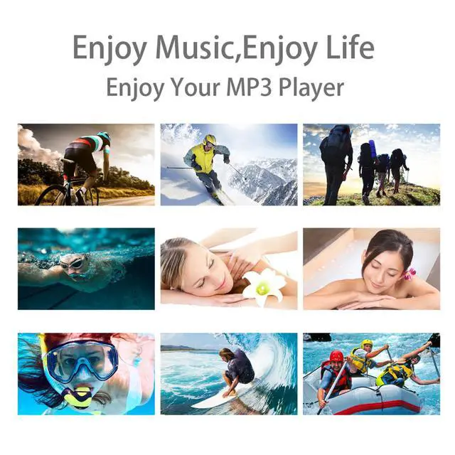 Alt view image 6 of 7 - IPX8 Water Proof MP3 Player for Swimming, 8GB Underwater Music Player with Lossless Sound, Secure Clip & Water Proof Headphones for Diving, Surfing, Running, Skiing (Blue)
