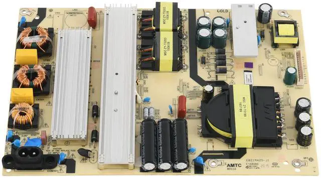 Main image of Power Supply Board TV7001-ZC02-01 for ONN & Haier 70in TV | Replaces E021M425-J1/J3, E021M509-A2/B2. 220V input, 12V/24V output. FR-4 PCB. 5 safety protections