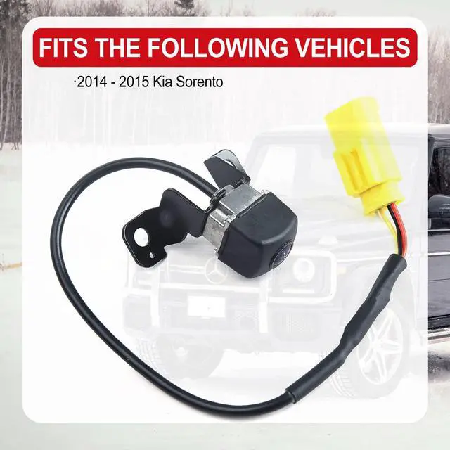 Alt view image 5 of 7 - Rear View Backup Camera Compatible with Kia Sorento 2014 2015 | Replaces 95760-2P600 95760-2P600FFF