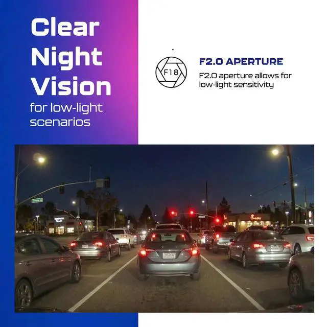 Alt view image 4 of 7 - M200 Mini Dash Cam WiFi Dashcam - Single Channel Dash Cam for Broad Road Coverage - Built-in WiFi - Full HD Resolution - Parking Monitor - App Connectivity - Collision Detection - Night Vision