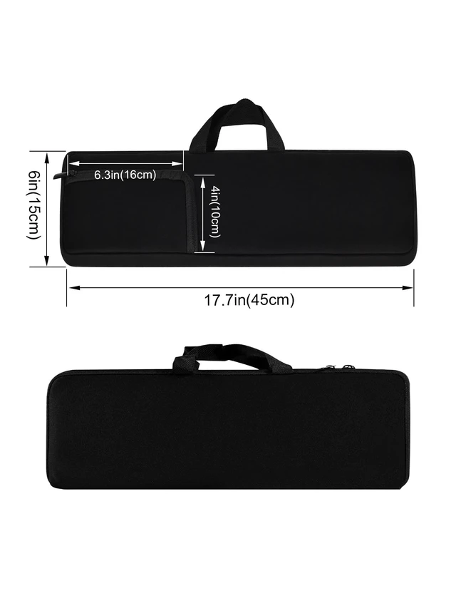 Alt view image 7 of 7 - Keyboard Travel Sleeve for Logitech MX Keys/MX Master Keys S Keyboard Mouse Keyboard Bag,Shockproof Waterproof Neoprene Case for Keyboards(Bag Only) (Black)