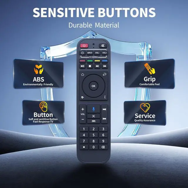 Alt view image 7 of 7 - RC-200 Voice Remote Control Replacement for SuperBox S5 Max/S5 Pro, S6 Ultra/Max/Pro, S7, S7 Prime 2026, Elite Ultra/Elite Pro+ Smart TV Box (RC-200L)