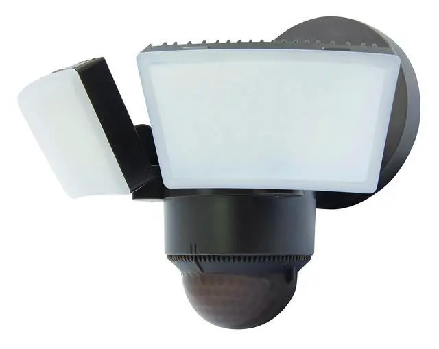 Alt view image 3 of 7 - LED Outdoor Motion Sensor Security Floodlight 1100 Lumens, 180° Detection, Weatherproof Design, Versatile Eave or Wall Mounting, Exit Detection, Rotatable Sensor BZ
