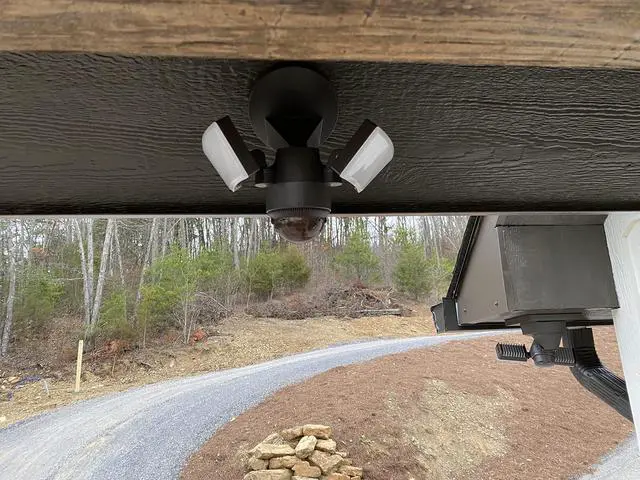 Alt view image 6 of 7 - LED Outdoor Motion Sensor Security Floodlight 1100 Lumens, 180° Detection, Weatherproof Design, Versatile Eave or Wall Mounting, Exit Detection, Rotatable Sensor BZ