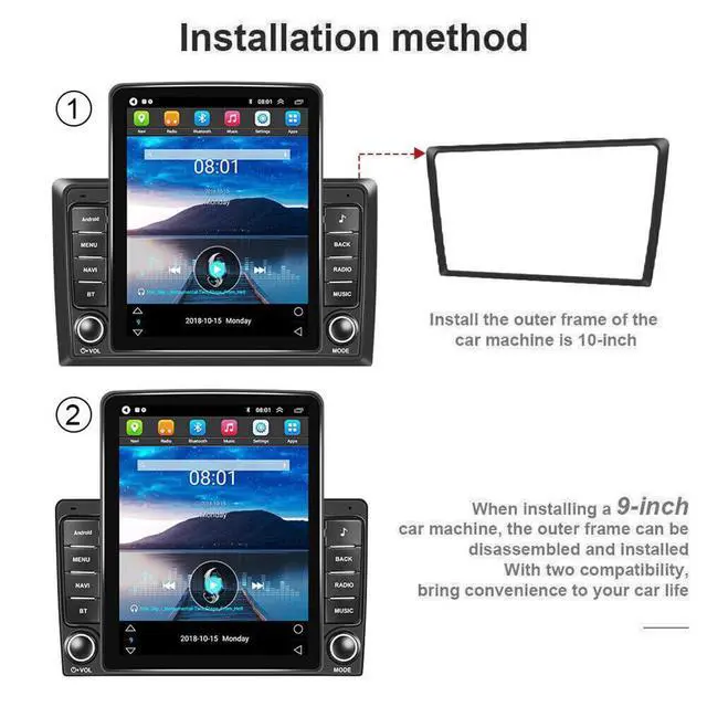 Alt view image 6 of 7 - Double Din Car Stereo Upgrade Radio for Nissan Altima 2005-2006 | Android 14 9.7" Touchscreen w/Wireless Carplay Android Auto GPS WiFi Bluetooth RDS DSP SWC Mirrorlink Backup Camera
