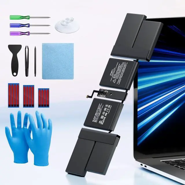 Main image of A2519 Battery Replacement for MacBook Pro 14 Inch A2442 A2779 A2918 | 6100mAh Macbook Pro 14 Inch A2442 A2779 A2918 Battery with Grade A Imported Cells, Low Heat Loss (EMC 3650 8102 8304)