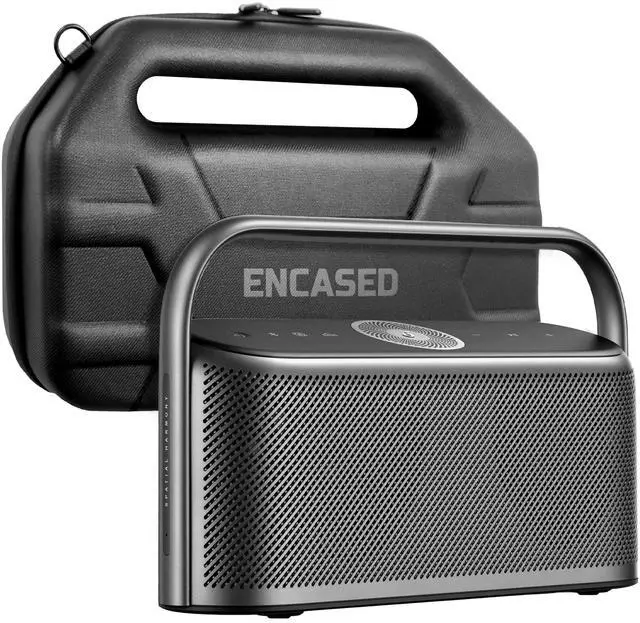 Main image of Travel Case for Soundcore Motion X600 Bluetooth Speaker - Protective EVA Hard Shell with Carrying Handle (Black)