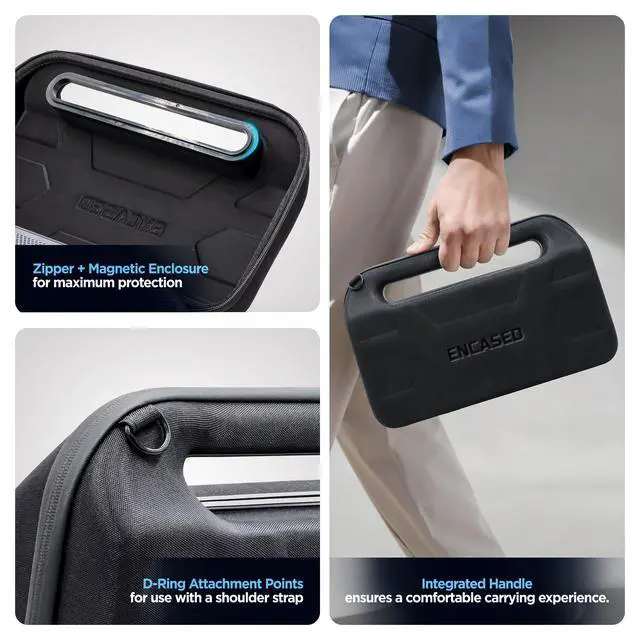 Alt view image 4 of 7 - Travel Case for Soundcore Motion X600 Bluetooth Speaker - Protective EVA Hard Shell with Carrying Handle (Black)