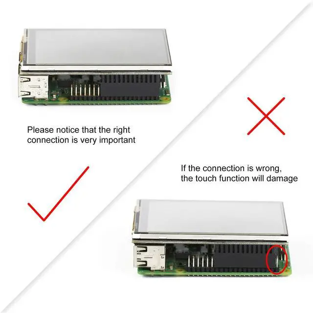 Alt view image 6 of 7 - for Raspberry Pi 4 Touch Screen with Case, 3.5 inch Touchscreen with Fan, 320x480 Monitor TFT LCD Game Display