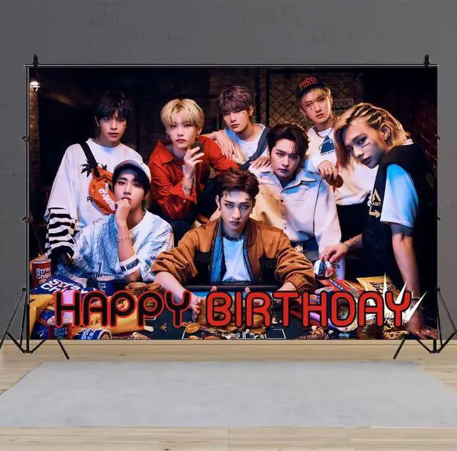 Alt view image 5 of 6 - Background Birthday Decorations, Happy Birthday Banner Backdrop for Birthday Party Supplies (5x3ft)