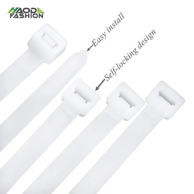 Alt view image 3 of 7 - 26 Inch Heavy Duty Zip Tie 50 Pack, 200 lb Strong Outdoor Use | 26" long cable zip ties clear outdoor 200 lbs strong UV-resistant. Great for fencing, deck, gardens, pergolas, holiday lights
