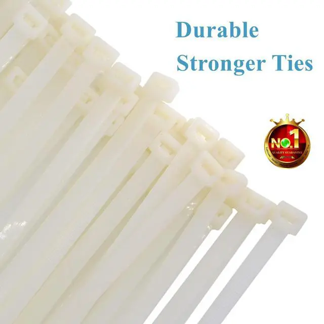 Alt view image 2 of 7 - 26 Inch Heavy Duty Zip Tie 50 Pack, 200 lb Strong Outdoor Use | 26" long cable zip ties clear outdoor 200 lbs strong UV-resistant. Great for fencing, deck, gardens, pergolas, holiday lights