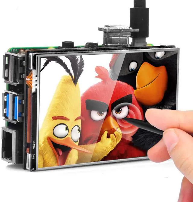 Main image of 3.5" HDMI LCD Touch Screen for Raspberry Pi 5 4 3 2 with Stylus Pen