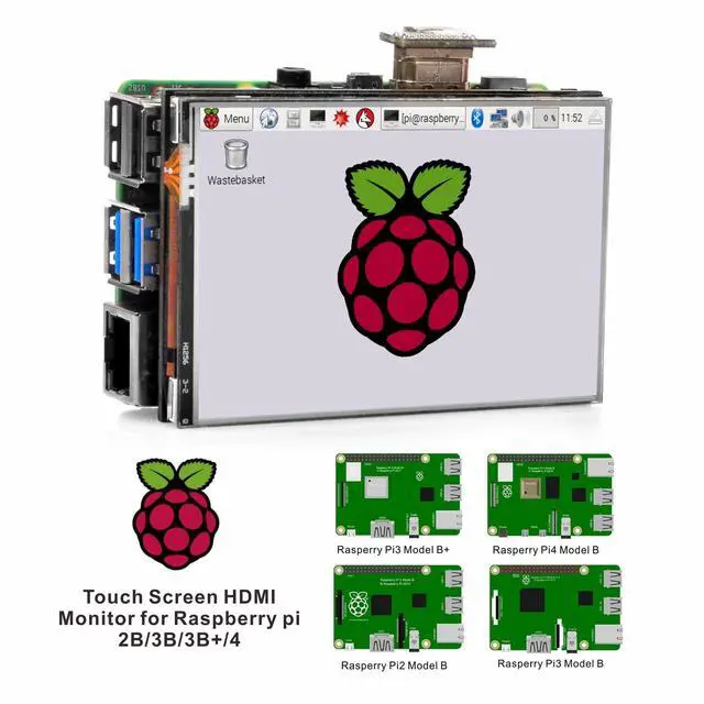 Alt view image 7 of 7 - 3.5" HDMI LCD Touch Screen for Raspberry Pi 5 4 3 2 with Stylus Pen