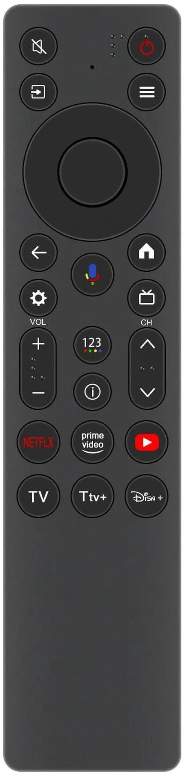 Main image of RC813A Replacement Voice Remote Control Compatible with TCL Google Smart TV | QM6K QM7K Series QD-Mini LED 4K UHD 55QM7K 50QM6K 65QM7K 75QM7K 85QM7K 98QM7K 55QM6K 65QM6K 75QM6K 85QM6K 98QM6K 2025
