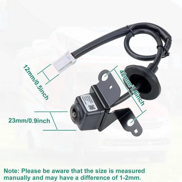 Alt view image 7 of 7 - 28442-4GA0B 4PIN Rear View Camera Replacement for Infiniti Q50 w/o AVM 2014-2019 & Infiniti Q50 Hybrid w/o AVM 2014-2018, OE Backup Cam Replaces 28442-4GA1B, 284424GA0B, 284424GA1B by