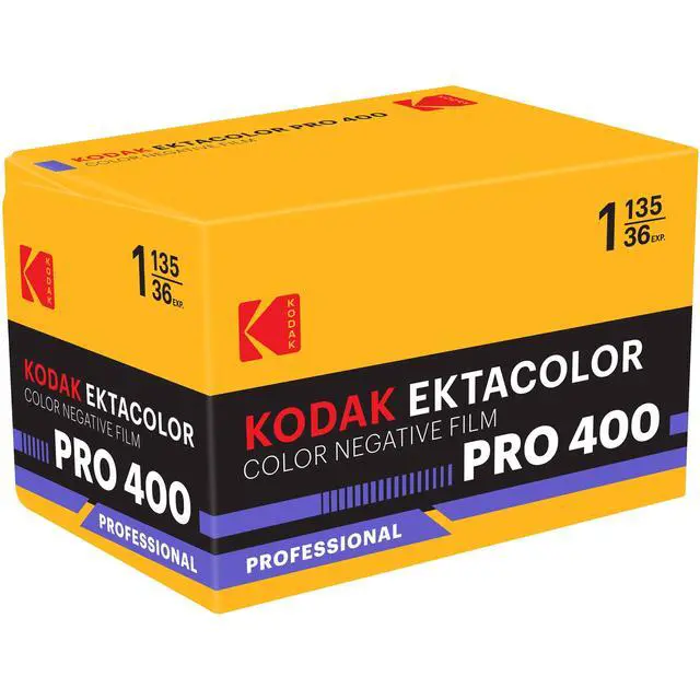 Alt view image 2 of 3 - Kodak Ektacolor Pro 400 Color Negative Film (35mm Roll Film, 36 Exposures) - 2-Pack with Microfiber Cleaning Cloth