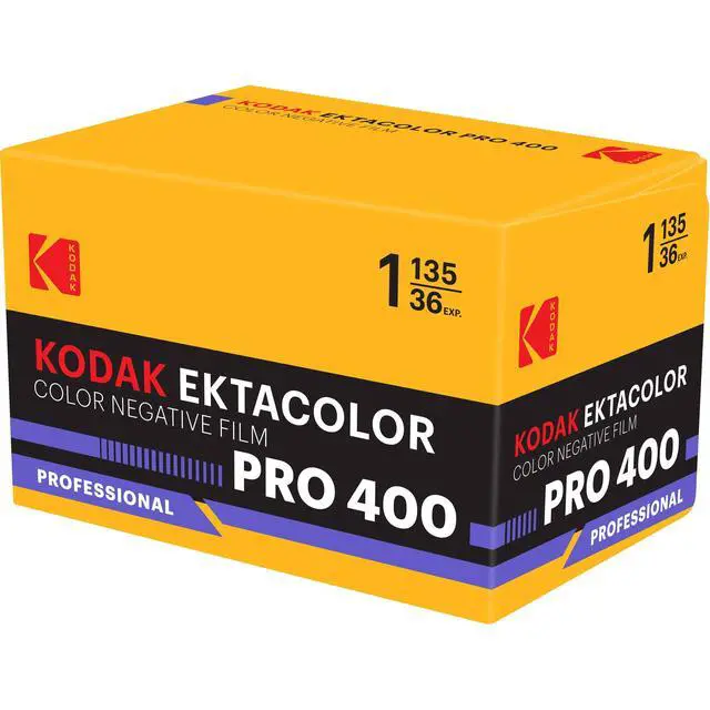 Alt view image 3 of 3 - Kodak Ektacolor Pro 400 Color Negative Film (35mm Roll Film, 36 Exposures) - 2-Pack with Microfiber Cleaning Cloth