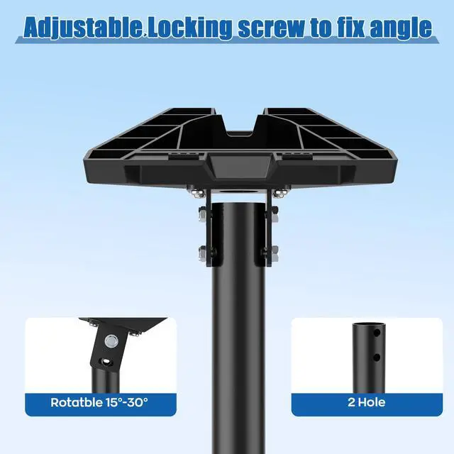 Alt view image 5 of 7 - Adjustable Starlink Gen 3 Mount, 360° Rotatable Starlink Pole Mounting Kit Compatible with V3 Starlink Standard Dish (Length-27.5 inch)