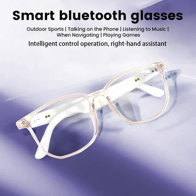 Alt view image 5 of 7 - Smart Glasses Bluetooth Audio Glasses for Men Women Dual Stereo Speakers | Open Ear Music &HD Calling, Touch &Voice Assistant, UV Protection-Transparent