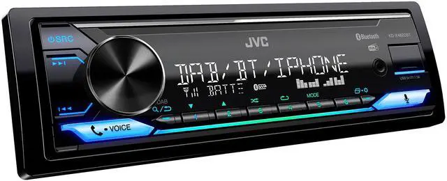 Main image of KD-X482DBT USB Car Radio with DAB+ & Bluetooth Hands-Free Kit (USB, AUX-In, 3 x Pre-Out 2.5 V, Amazon Alexa, Sound Processor, 4 x 50 W, VAR Lighting), Black