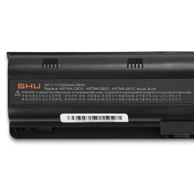 Alt view image 3 of 6 - MU06 MU09 Laptop Battery 58Wh Replacement for HP Compaq Presario CQ32 CQ42 CQ43 CQ56 CQ57 CQ62 CQ72 CQ630, Compatible with 593553-001 593554-001 WD548AA WD549AA