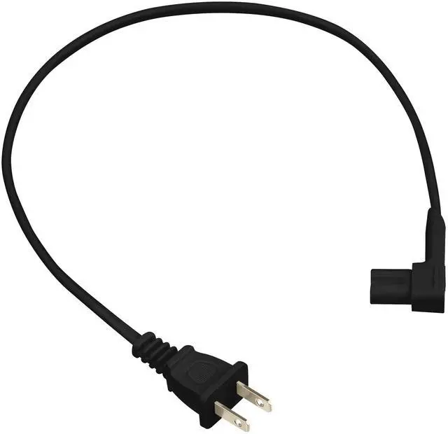 Alt view image 5 of 7 - 19.5in Power Cord Compatible with Sonos One, Sonos One SL, Sonos Play-1 Speakers - Power Plug Cable (Short, Black)
