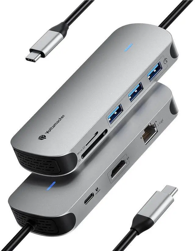 Main image of Laptop Docking Station 4K@60Hz HDMI for MacBook/Dell/HP/Surface | 8 in 1 USB C Dock with HDMI, 100W PD 3.0, 3 USB A Data Transfer, RJ45, SD/TF, USB C Hub Multiport Adapter for Work & Travel