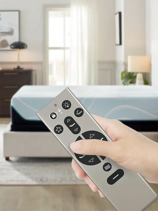 Alt view image 2 of 7 - Replacement RF396B Remote Control fit for Tempur Pedic, for Tempur Ergo, for Keeson JLDK.111.13.01 Adjustable Bed